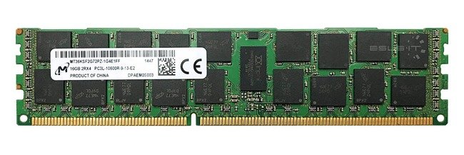 Pamięć RAM 1x 16GB Micron ECC REGISTERED DDR3  1333MHz PC3-10600 RDIMM | MT36KSF2G72PZ-1G4
